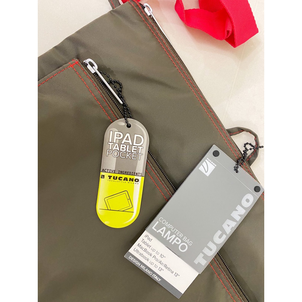 Tucano Slim Bag for 13&quot; MacBook and iPad Pro Tucano Lampo Orange - Tas Laptop