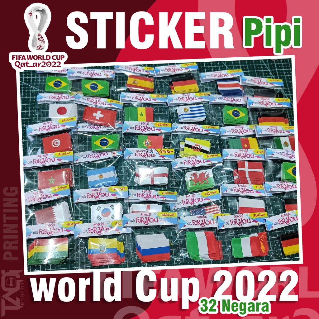

World Cup 2022 STICKER PIPI NEGARA PESERTA WORLD CUP BRAZIL ARGENTINA JERMAN