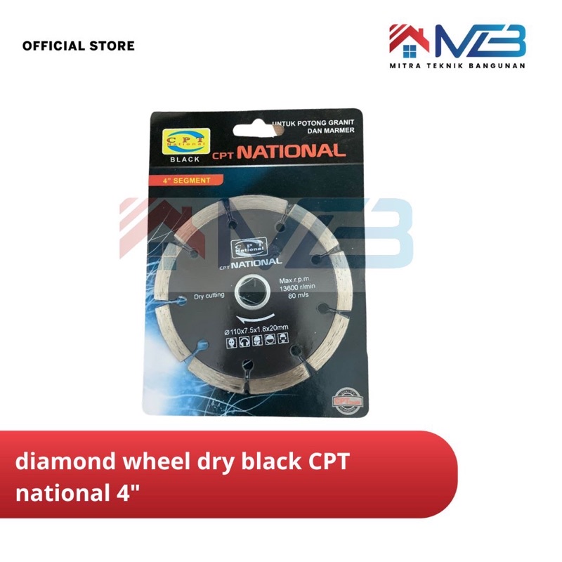 Diamond Wheel Dry Black CPT National