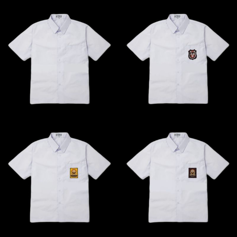 Seragam Sekolah Putih -SD - SMP -SMA -SMK -Lengan Pendek -Kemeja Putih Sekolah - Baju Sekolah Putih 