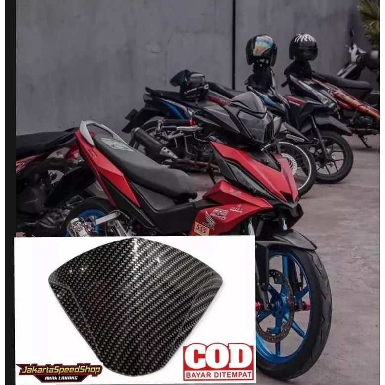 Visor carbon variasi honda supra gtr 150 r bahan tebal plus double tape universal