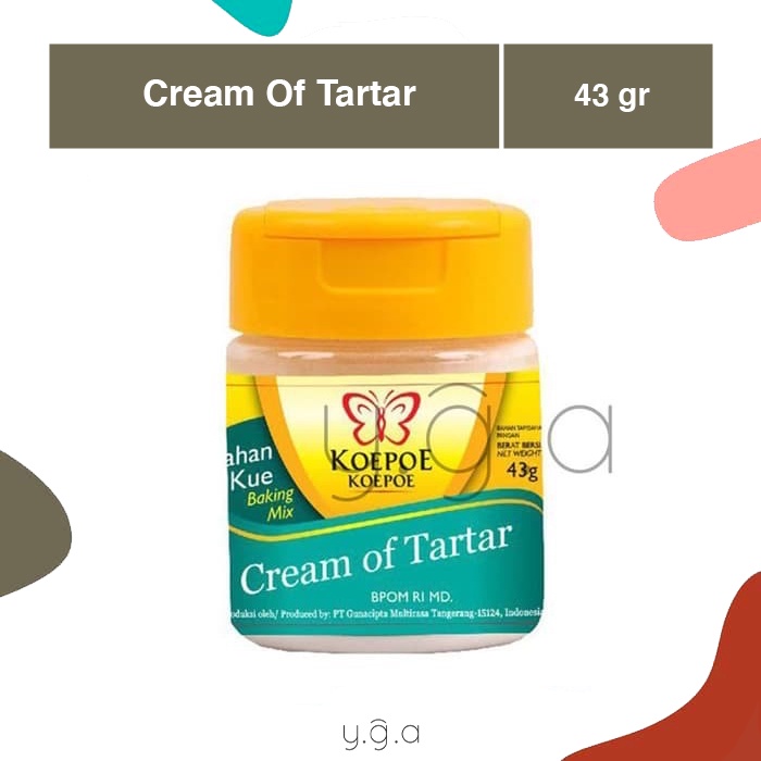 

Cream of Tartar Koepoe Koepoe Kupu Kupu 43gr