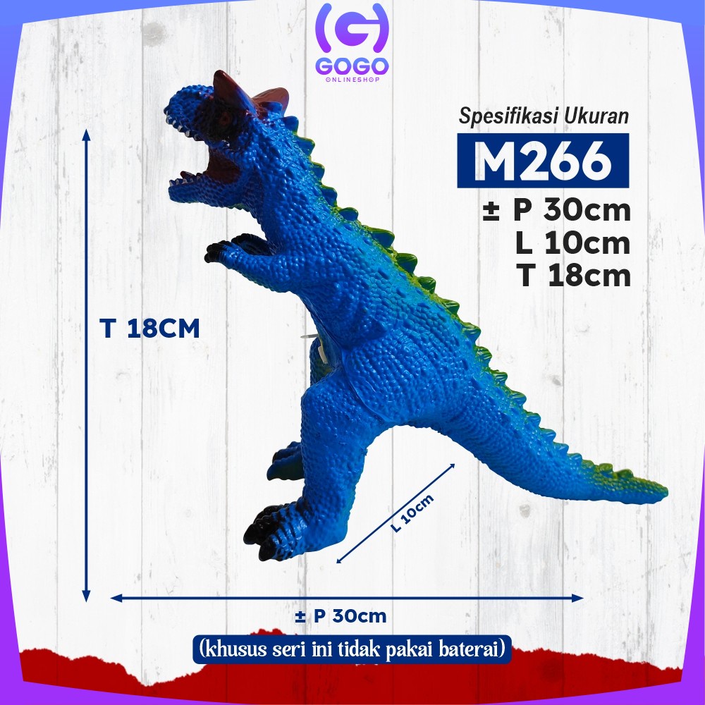 GOGO-M266 270 Mainan Action Figure Dinosaur / Mainan Anak Dinosaurus Bunyi / Mainan Dino Dinosaurus Jurassic Park