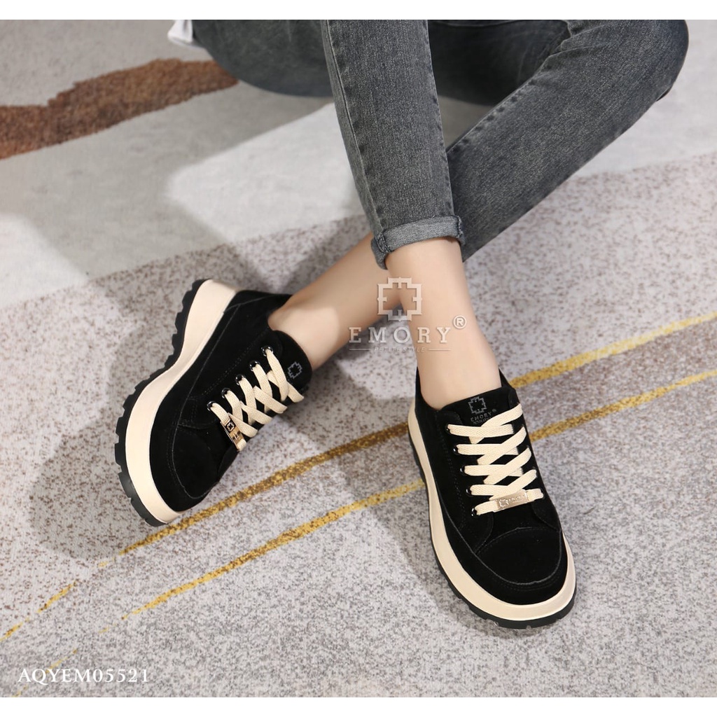 SB EMORY Azella Sepatu Wanita Wedges Sneaker Import AQYEMO5521