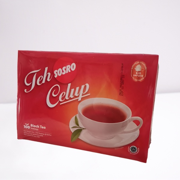 tea bags teh Sosro celup isi 100 pcs. Teh enak dan harum