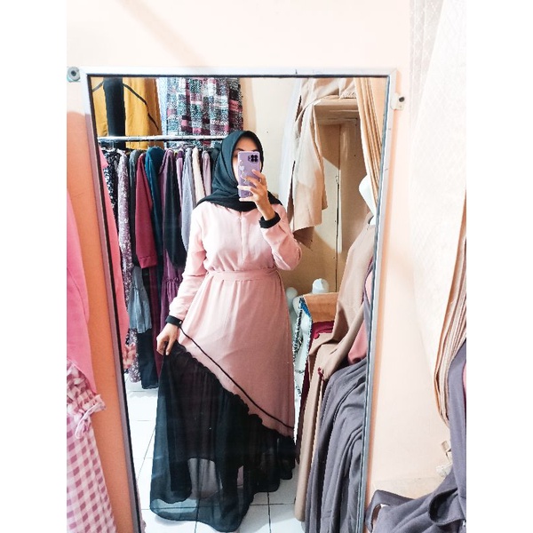 Gamis Rempel Bawah