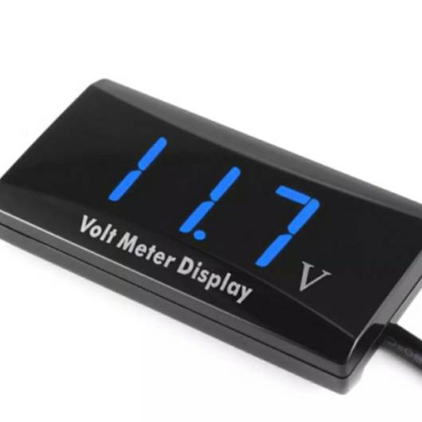 L184 | Voltmeter Digital LED Aki Motor Mio Beat Scoopy Fino Satria FU Nmax Aerox Vario PCX ADV CB150