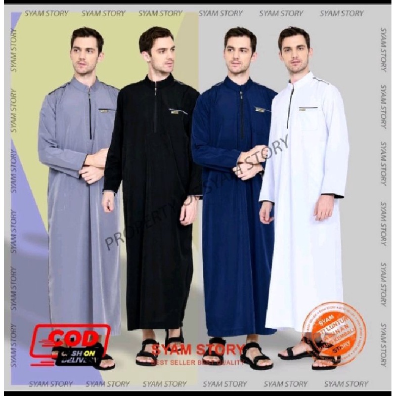 Gamis pria/Jubah Pria , Gamis Pria Muslim/Jubah Polos Dewasa Berkualitas Bahan Adem
