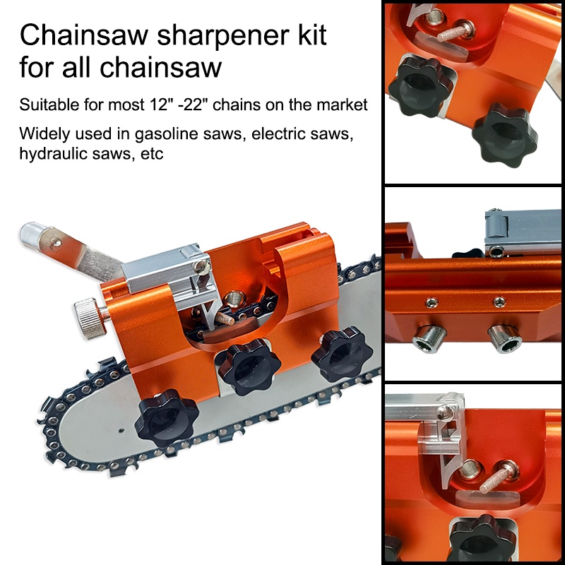 Pengasah Pisau Paduan Gergaji Mesin Aluminium/Alat Pengasah Rantai Gergaji Mesin/Chain Saw Chain Sharpener