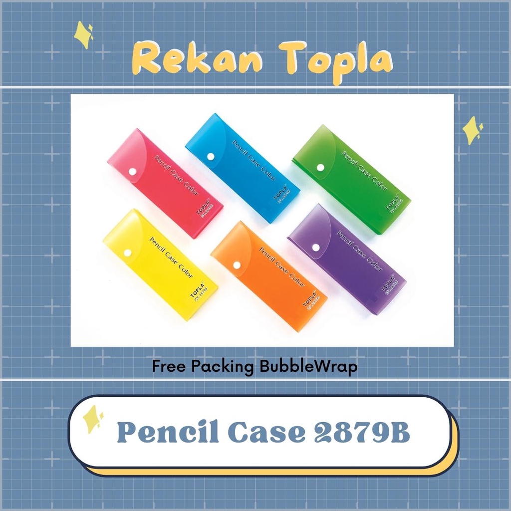 

Tempat Pensil / Kotak Pensil Plastik / Pencil Case / Murah & Berkualitas / Souvenir / Merek Topla