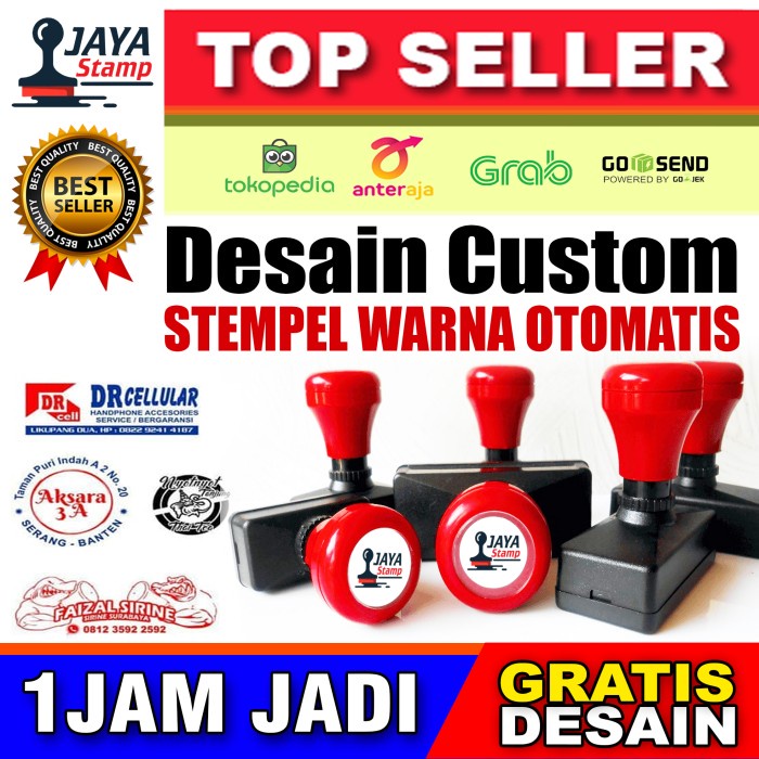 

Stempel Otomatis Custom Warna Flash/Nama/Lunas/Murah Berkualitas