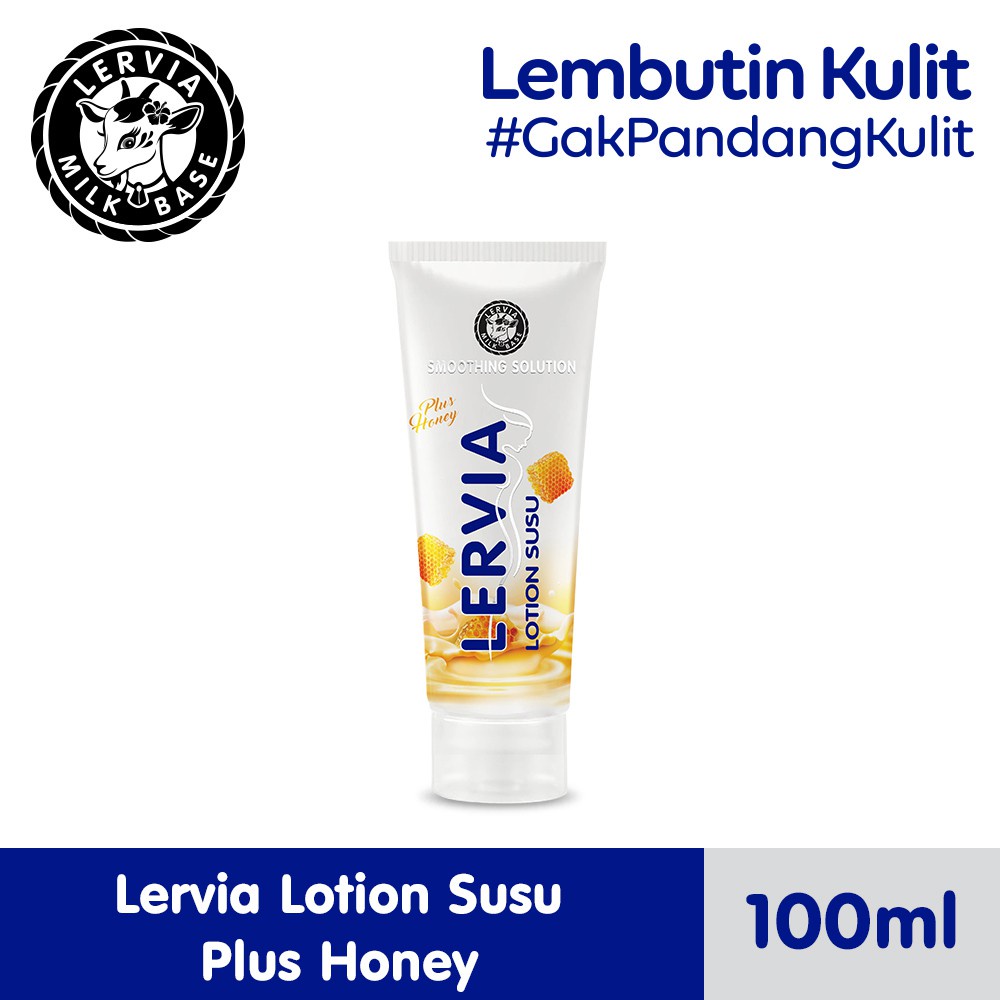 Lervia Lotion Susu Tube 100ml | Body Lotion Susu Honey Milk