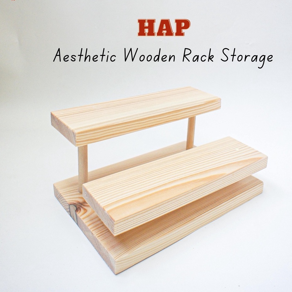 HRD / Hap Rak Kayu Aesthetic Storage Serbaguna Minimalis Modern