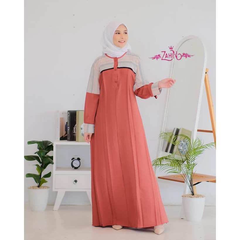 GAMIS ELIZA TRISET AMARA ZAHIN DAN ITYCREPE PREMIUM busui bumil ootd fashion remaja syari dress maxidress Busana muslim wanita