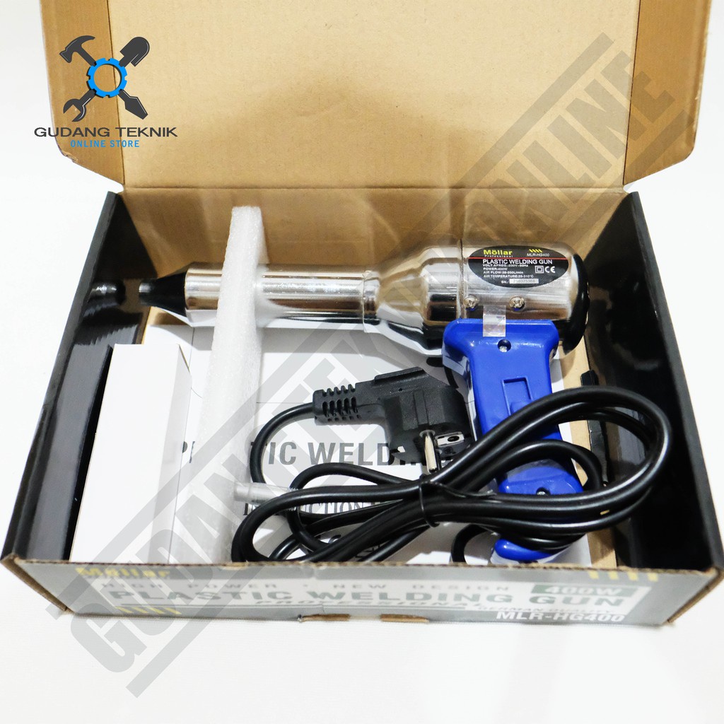 Plastic Welding Gun Torch 400 Watt MLR-HG400 MOLLAR / Heat Hot Air Gun Las Plastik 400Watt MLR HG400 MOLLAR