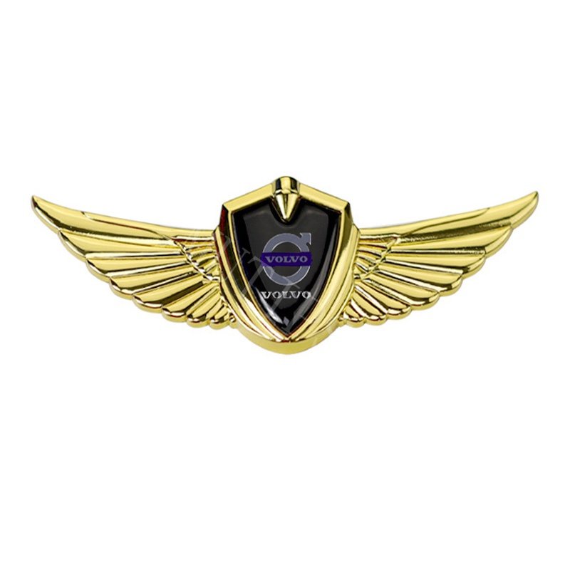 Stiker Emblem Logo Volvo 3D Bahan Metal Untuk Mobil S80 XC90 V60 XC40 XC60 S60