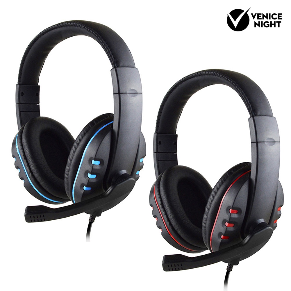 (VNEP) (Berkabel) Headphone Gaming Heavy Bass Headset untuk Konsol Game/PC/Ponsel