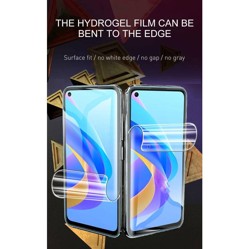 Film Pelindung Layar Hydrogel Full Cover Untuk Oppo Reno3 Reno4 Reno5 Reno6 Reno7 Reno8 Z Lite Pro Plus 4G 5G