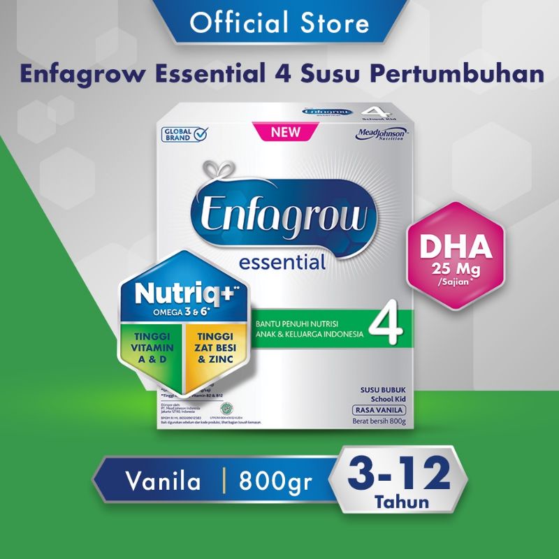ENFAGROW ESSENTIAL 4 SUSU FORMULA 800GR