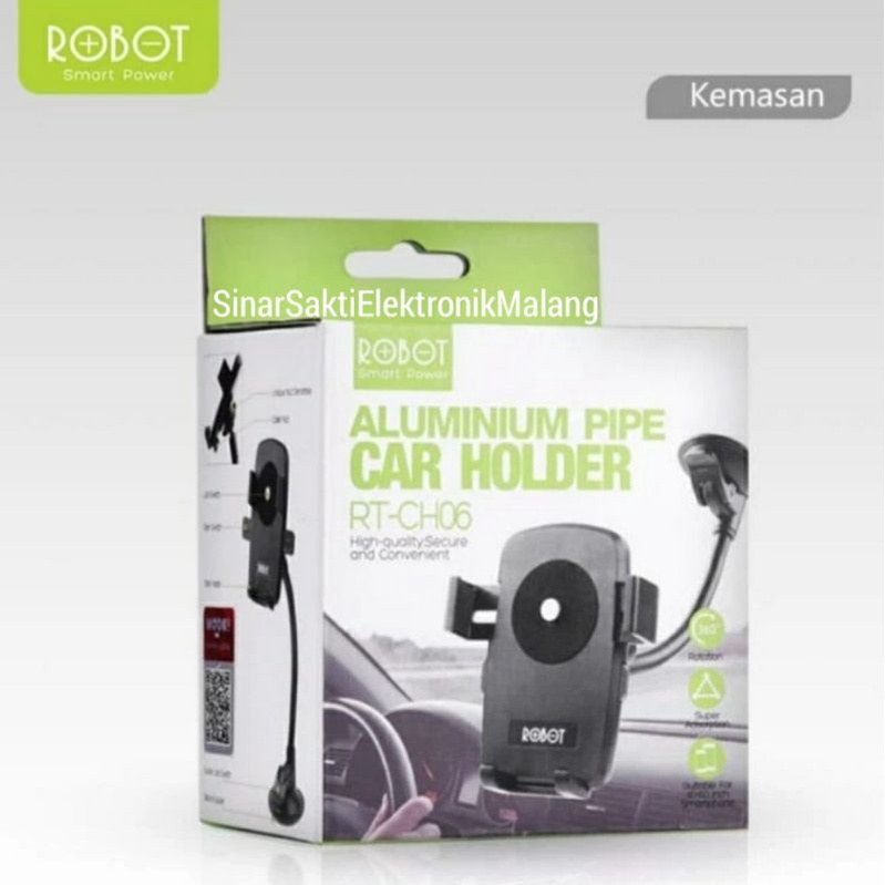 Robot RT-CH06 Car Phone Holder Mobil Tatakan Tempat Dudukan HP di Dashboard Mobil Murah