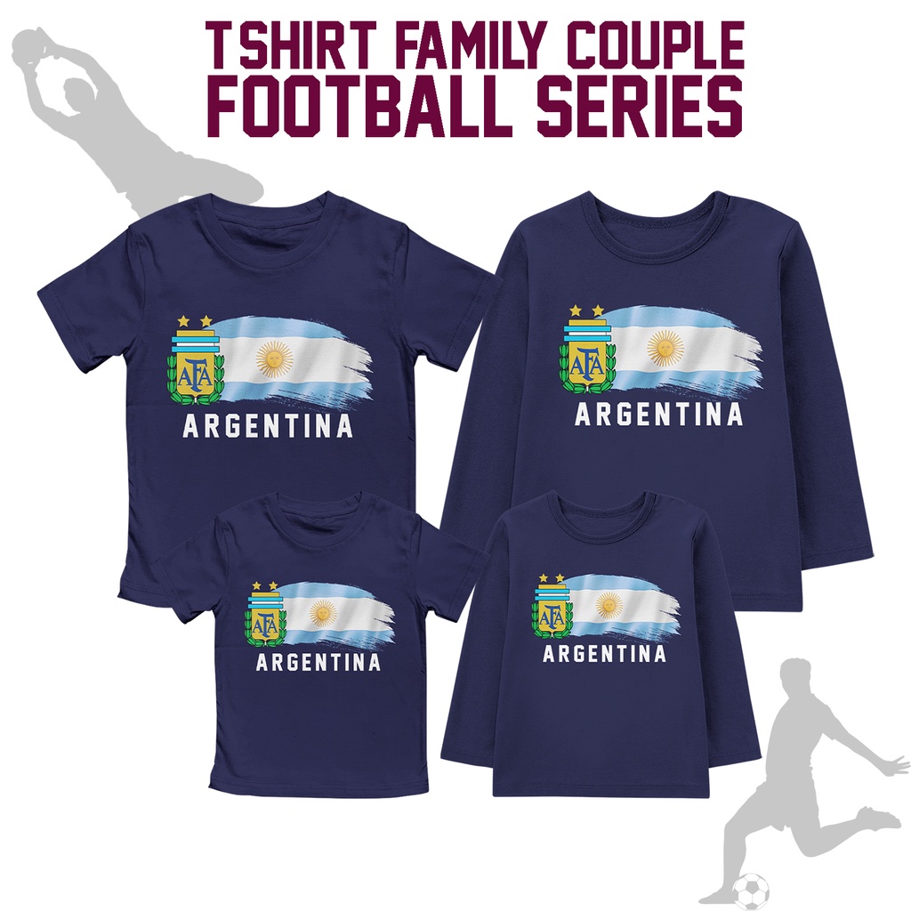 Kaos PIALA DUNIA 2022 Lengan Pendek dan Lengan Panjang ARGENTINA UNISEX SABLON PRINT DTF