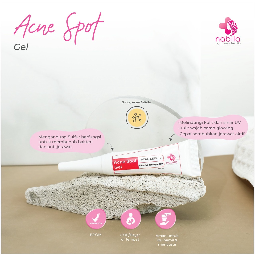 ACNE SPOT GEL 10 GR | NABILA | NABILA SKINCARE | NABILASKINCARE