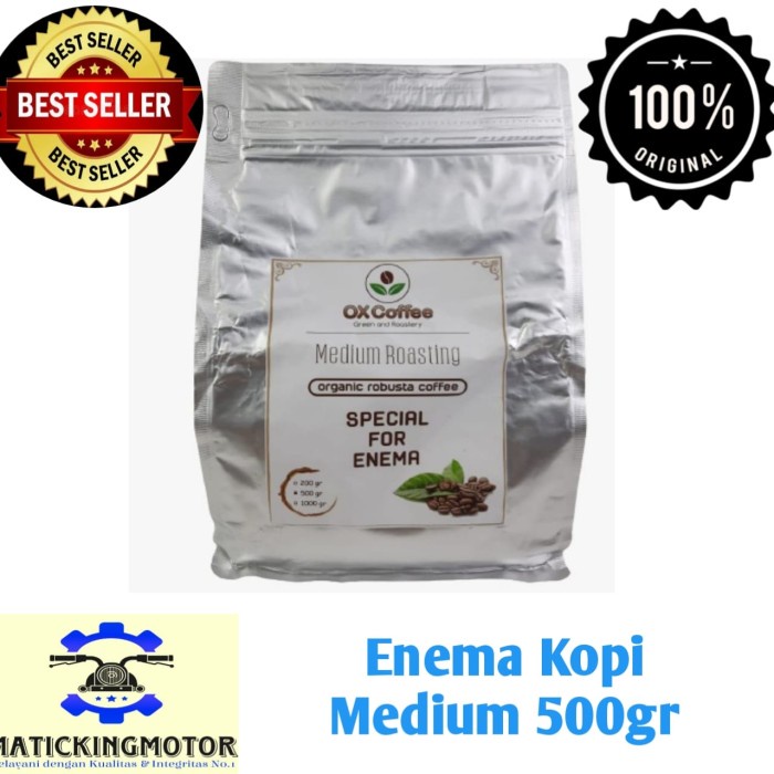 

KOPI ENEMA ORGANIK MEDIUM DAN LIGHT ROASTING SIAP PAKAI 500 GR