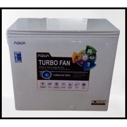 Promo Aqua Chest Freezer Box Freezer 203L Turbo Fan Aqf-220Tf Aqf 220Tf