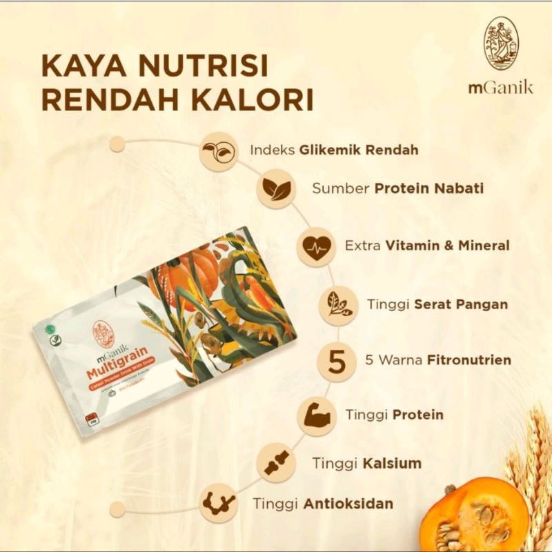 MGANIK METAFIBER 450GR + MGANIK MULTIGRAIN 6SACHET