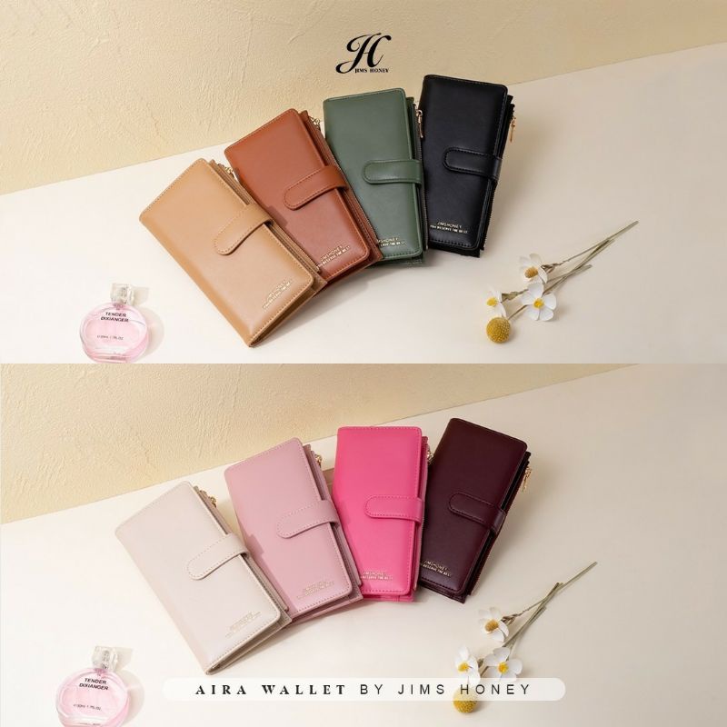 AIRA PLUS WALLET JIMS HONEY ( BAHAN TERBARU DAN VARIAN WARNA TERBARU )