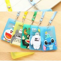 ID Card Holder Kartun Tempat Kartu Motif Kartun Lucu