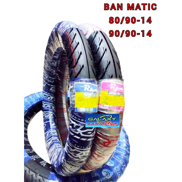 PILIH SALAH SATU UKURAN BAN MONTOR MATIC RICHSTONE 80/90-14 ATAU 90/90-14 ban Montor honda beat vari