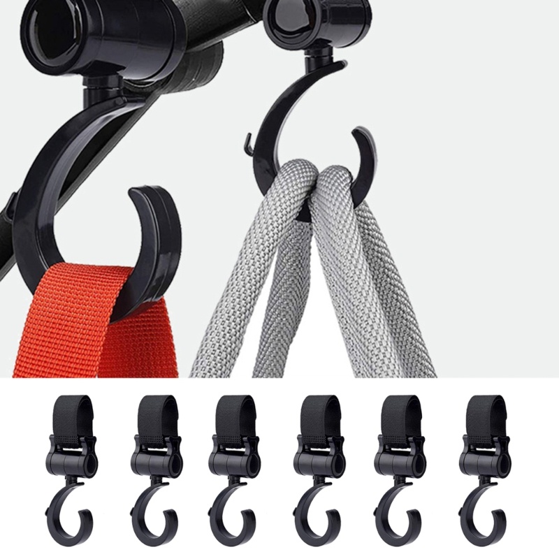 Mary Pram Hooks Baby Stroller Hooks Bag Hook Anti-Slip Rotate Gantungan Hook Untuk Tas Popok Mommy Tas Dompet Kursi Dorong Acces