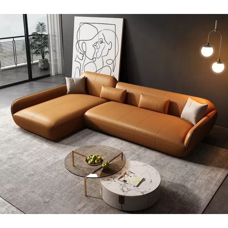 sofa ruang tamu kulit terbaru