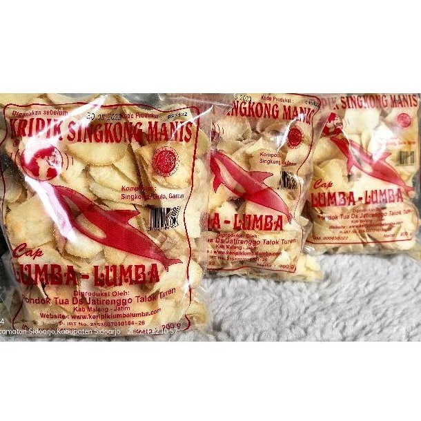 

kripik singkong manis lumba lumba