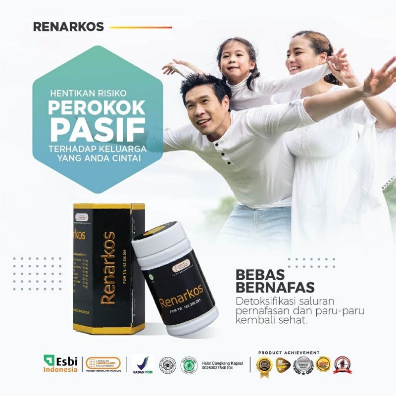 Renarkos Original Herbamed Obat Herbal Paru Paru Sesak Nafas Batuk Pilek