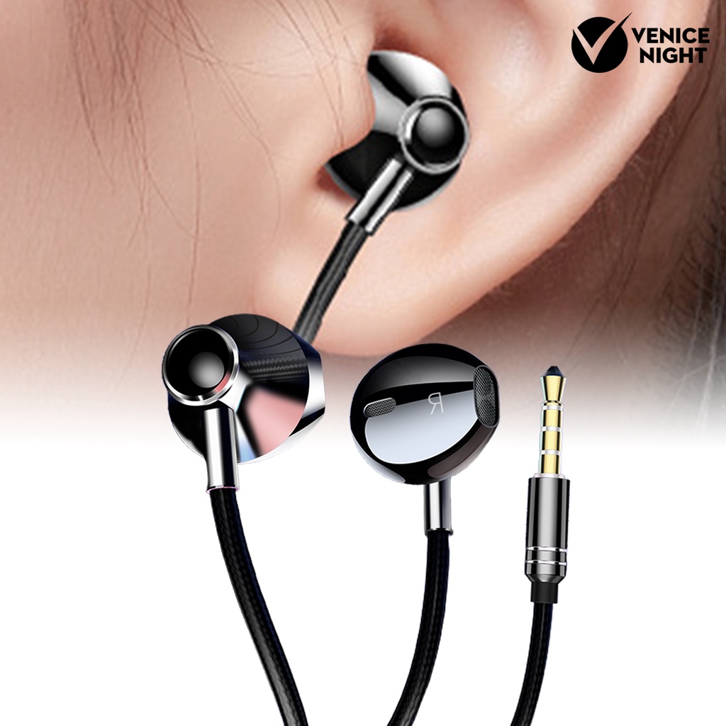 (VNEP) (Berkabel) Earphone In-ear Gaming Noise Isolating Gaming Earbuds Deep Bass Earphones untuk Tablet