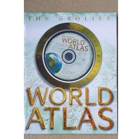 Grolier World Atlas  with CD | Buku peta dunia dari GROLIER german