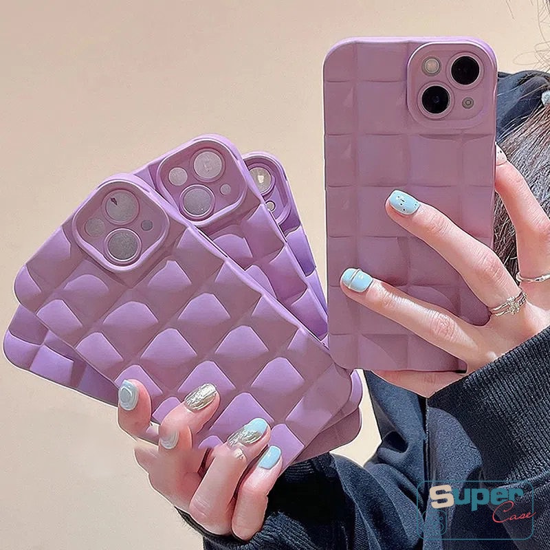 Soft Case Matte Warna Permen Gaya Vintage Untuk iPhone 11 12 13 14 Pro MAX XR X XS MAX 6 6s 7 8 Plus SE 2020