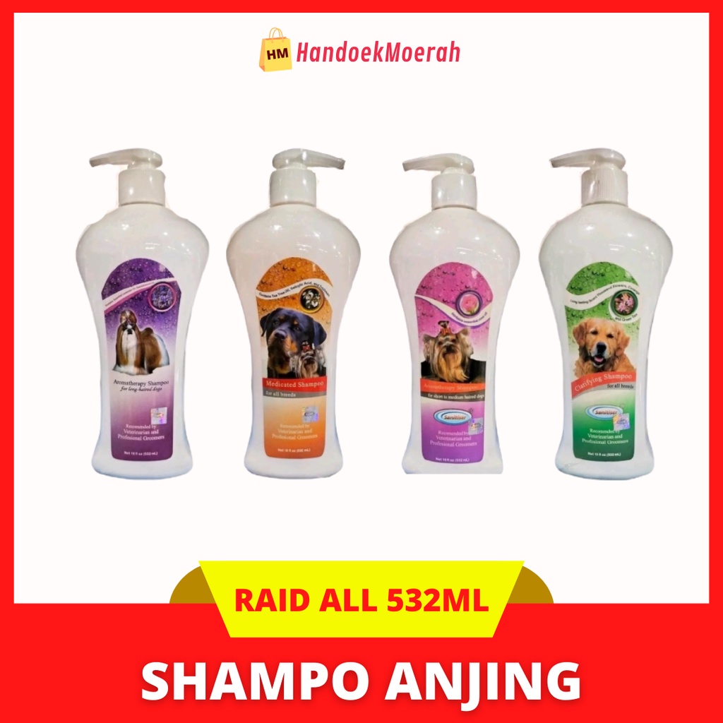 Raid all - Dog Shampo 532ml / Shampo Anjing Murah