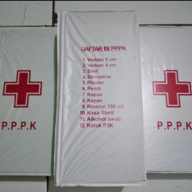 Kotak P3K Mobil Lengkap Berisi l Kotak P3K Portable + isi