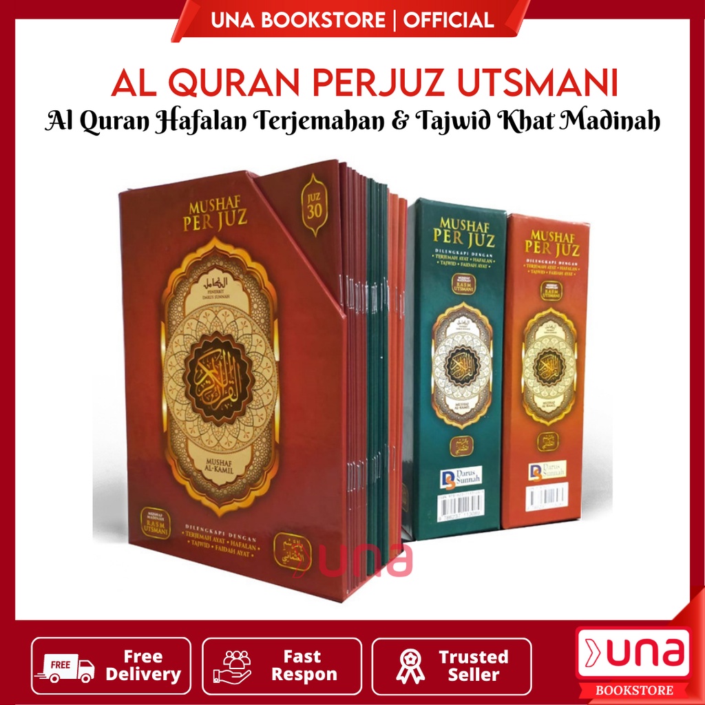 Al Quran Per Juz Al Quran Hafalan Terjemahan dan Tajwid Warna Al Kamil Ukuran Sedang