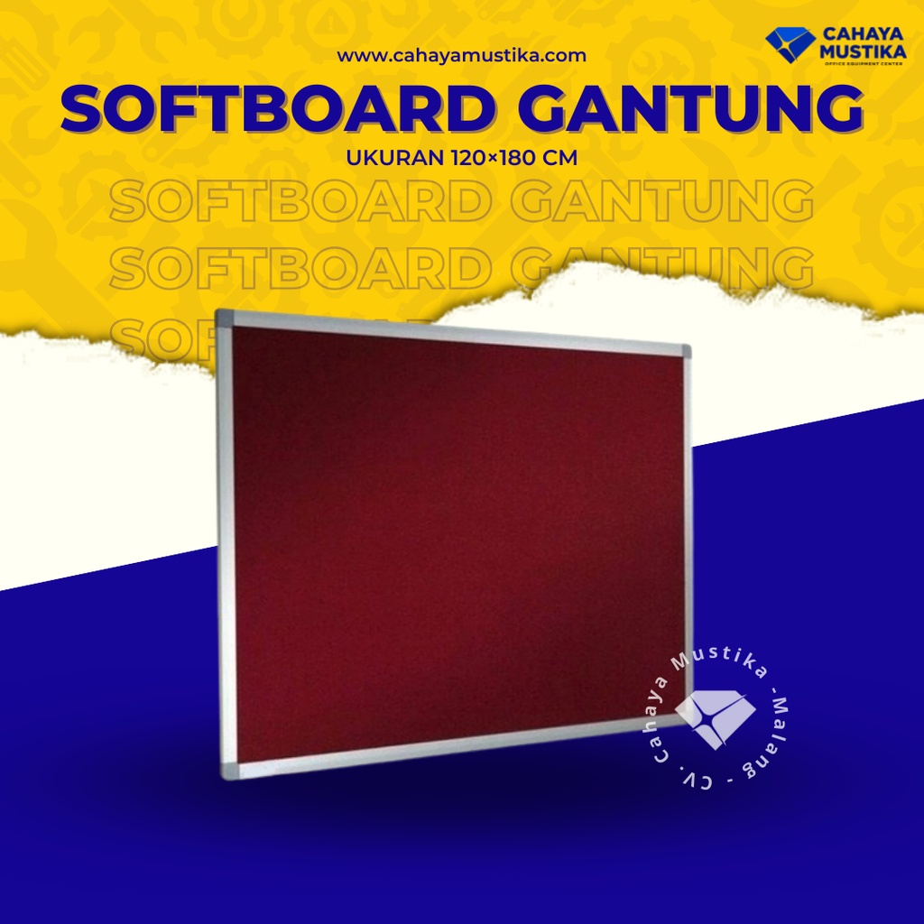 

Jual Softboard Gantung Velvet Papan Pin 120x180 Millenium Di Malang