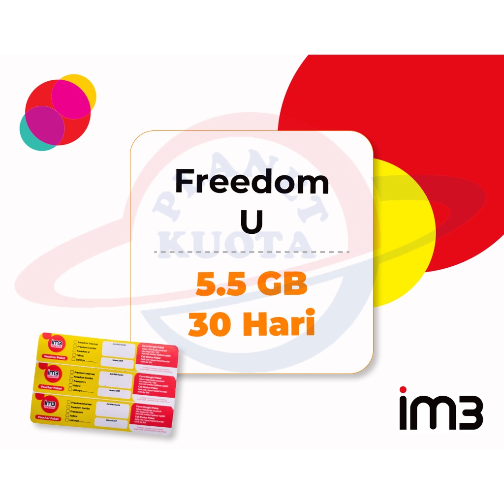 Voucher Data Indosat 1GB Unlimited (5,5GB)