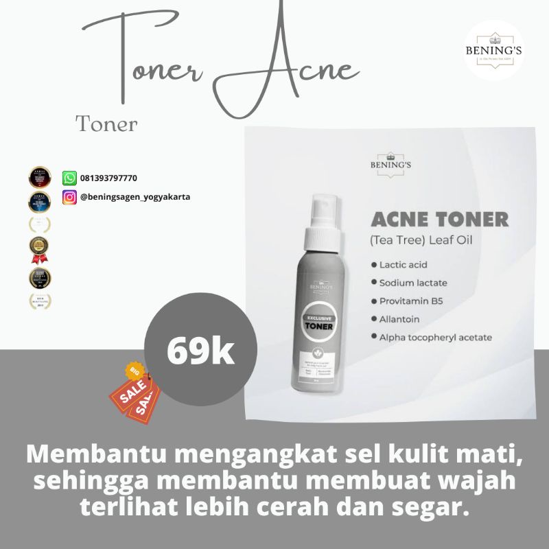 Toner Benings / Benings Toner / Toner / Dr.Okky Pratama / Benings