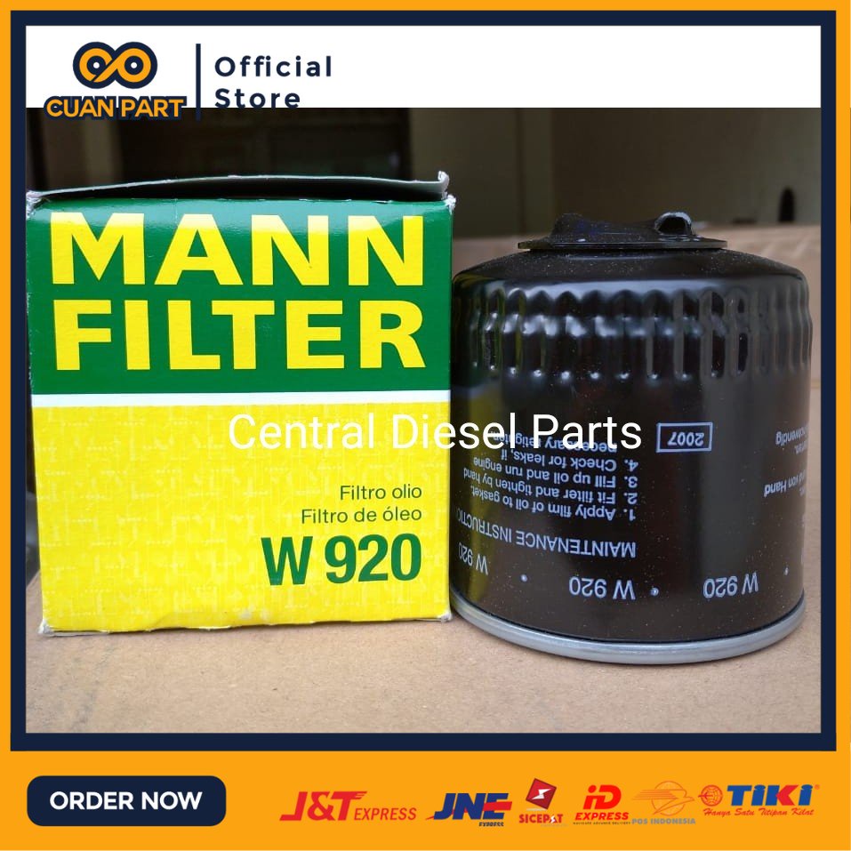 Filter Oli / Oil Filter Scania 173171 Deutz Volvo W920 W 920 Mann Filter Cuan Part