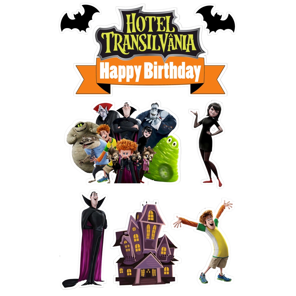 

TOPPER CAKE CUSTOM TOPPER ULANG TAHUN TOPPER ULTAH / HIASAN KUE HOTEL TRANSYLVANIA