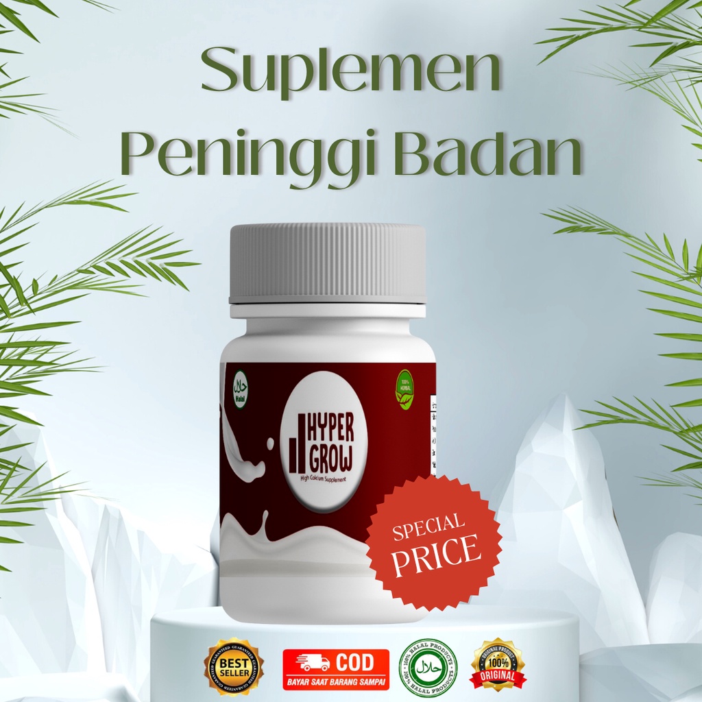 

11.11 sale HYPER GROW – Suplemen Penambah Berat Badan Susu Penggemuk Badan Vitamin Penggemuk Badan 100% Original COD