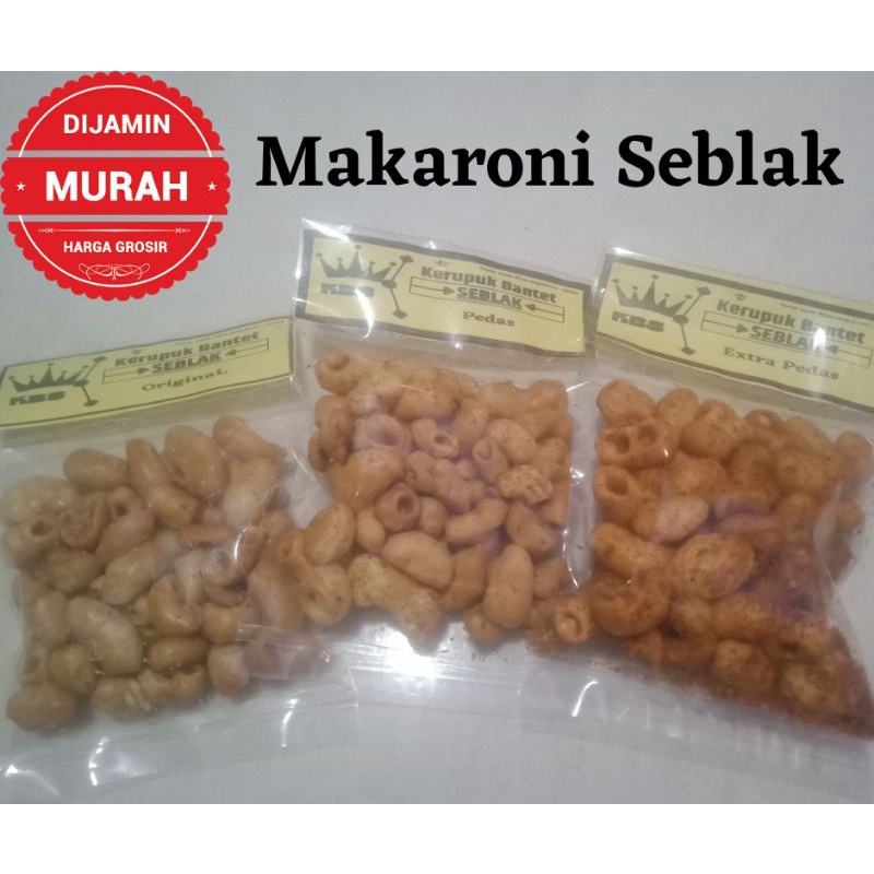 KERUPUK BANTET SEBLAK - Krupuk MAKARONI BANTET BINTANG KRITING SPIRAL UDANG