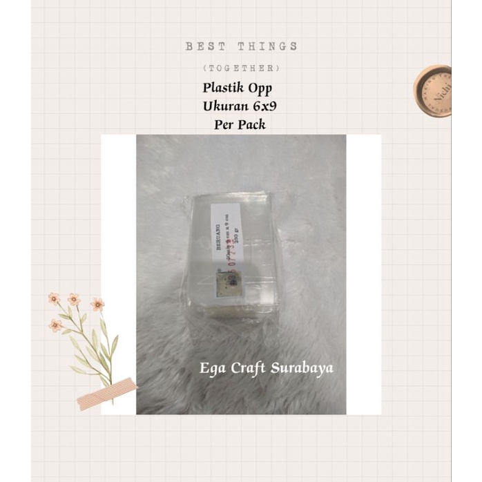 Plastik Opp Ukuran 6x9 Per Pack